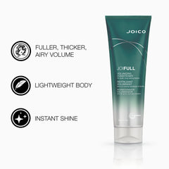 Joico JoiFULL packaging flatlay displaying the set for daily hair renewal.