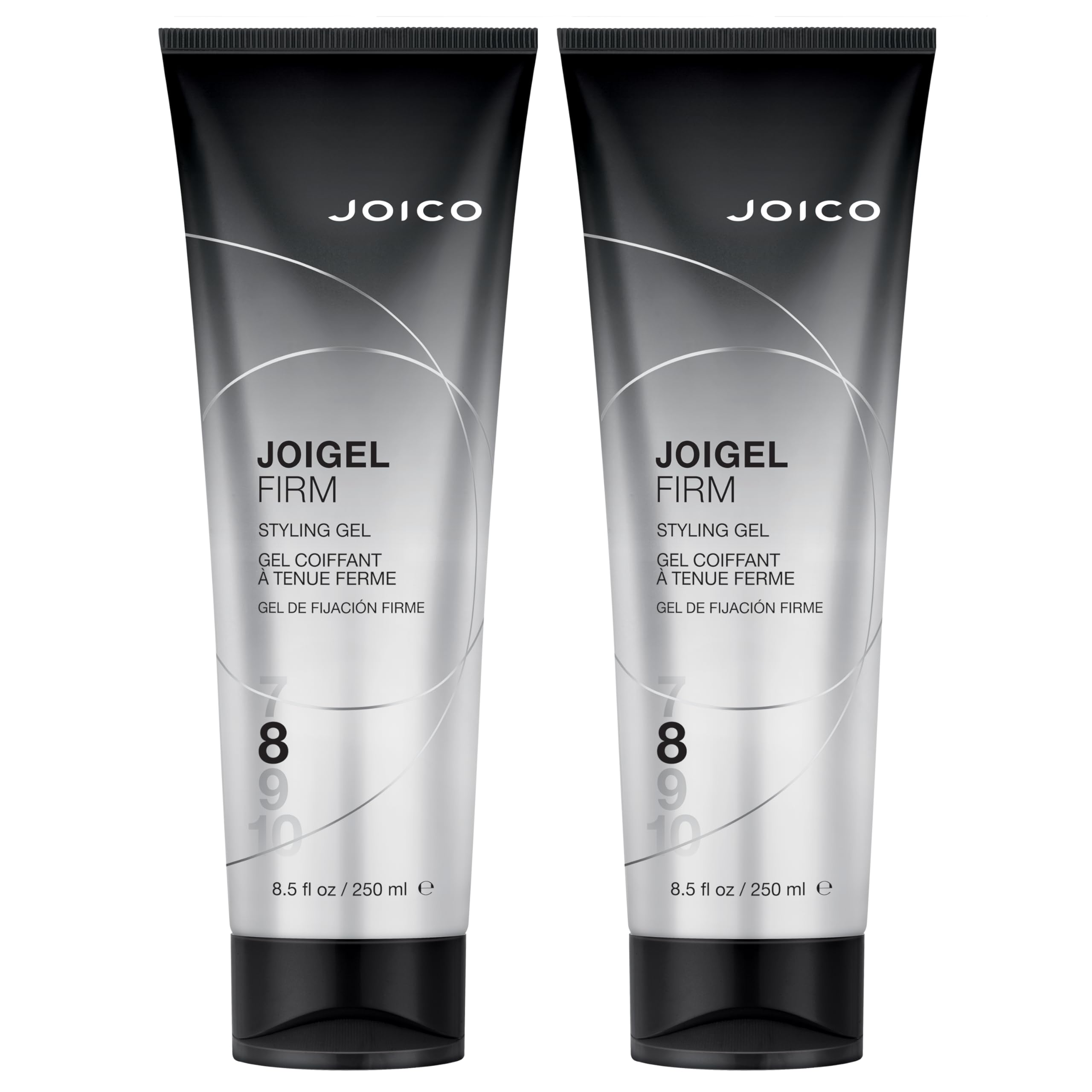 Joico JoiGel Firm Styling Gel bottle front for lasting hold.