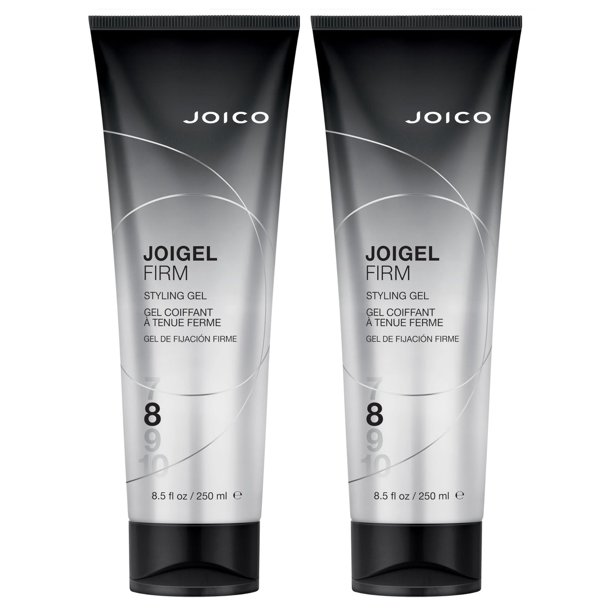 Joico JoiGel Firm Styling Gel bottle front for lasting hold.