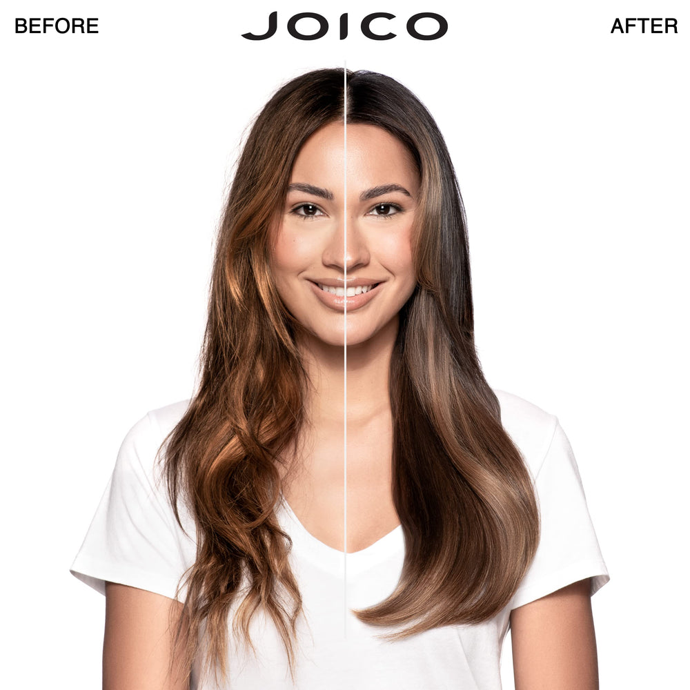 Joico K-Pak Color Therapy Conditioner bottle smoothing and detangling hair