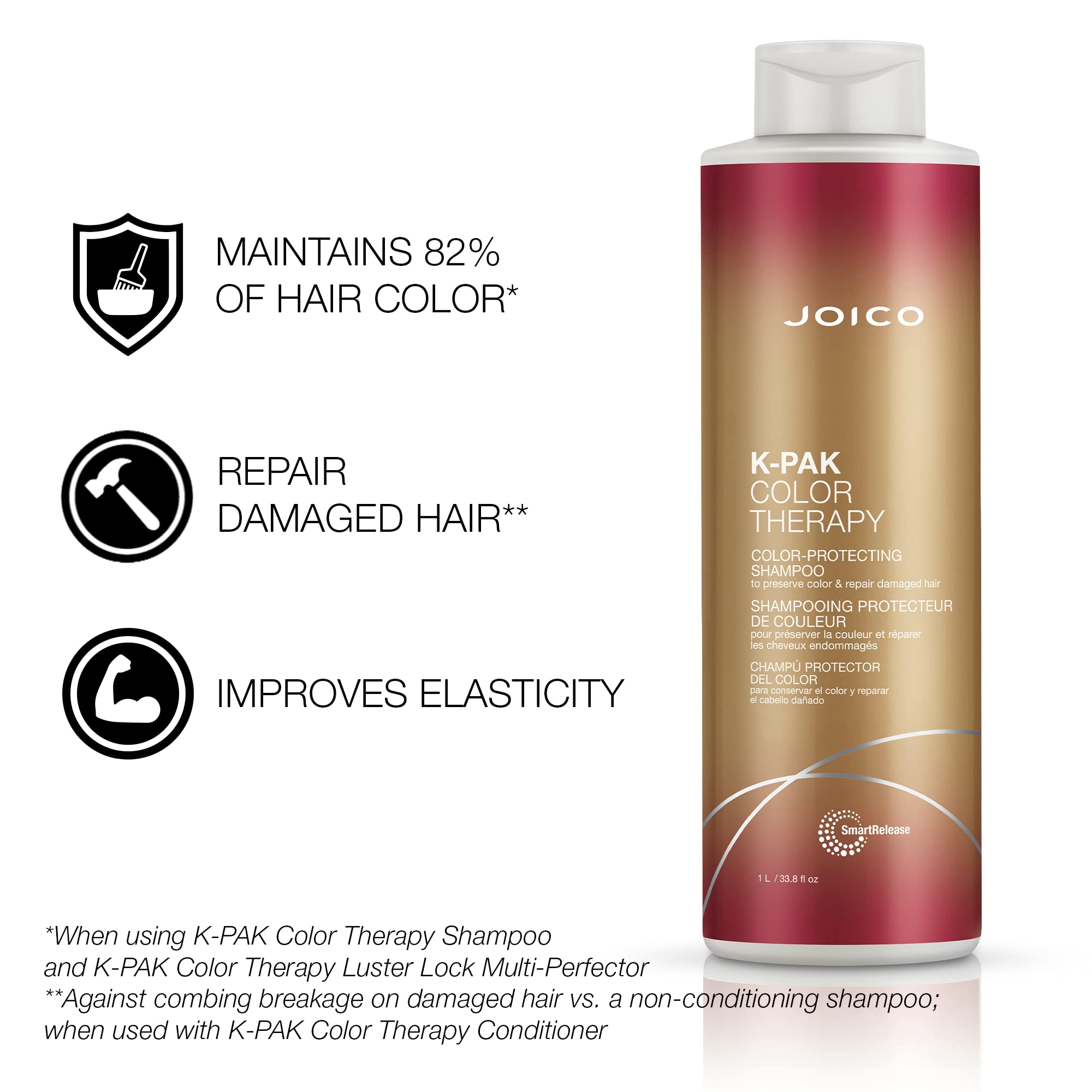 Joico K-Pak Color Therapy duo packaging highlighting color-care benefits