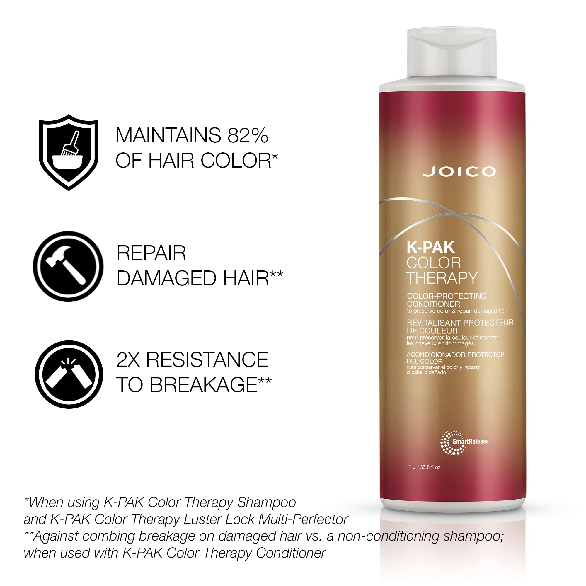 Joico K-Pak Color Therapy Shampoo being lathered into hair