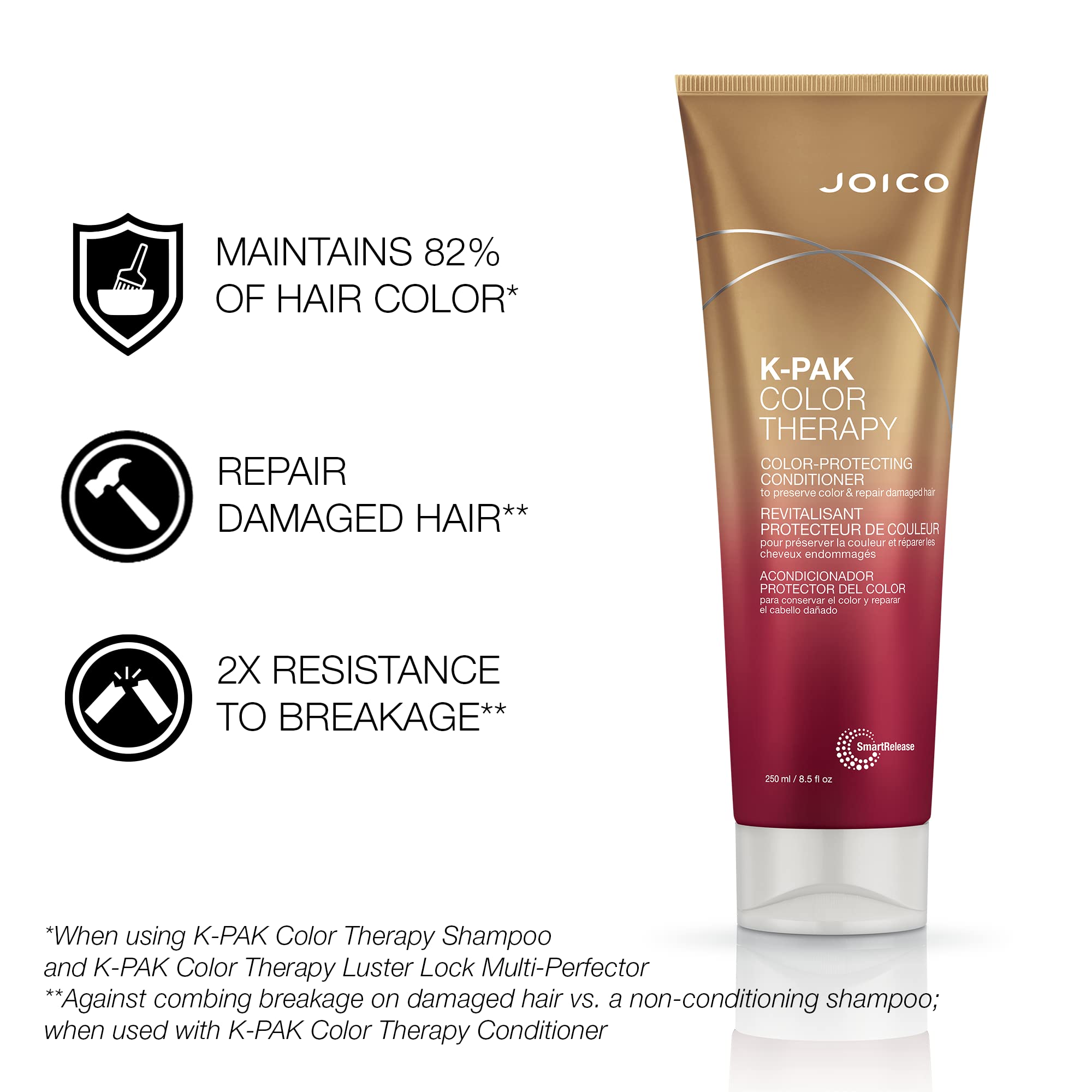 Argan oil close up in Joico Color Therapy conditioner nourishing hair