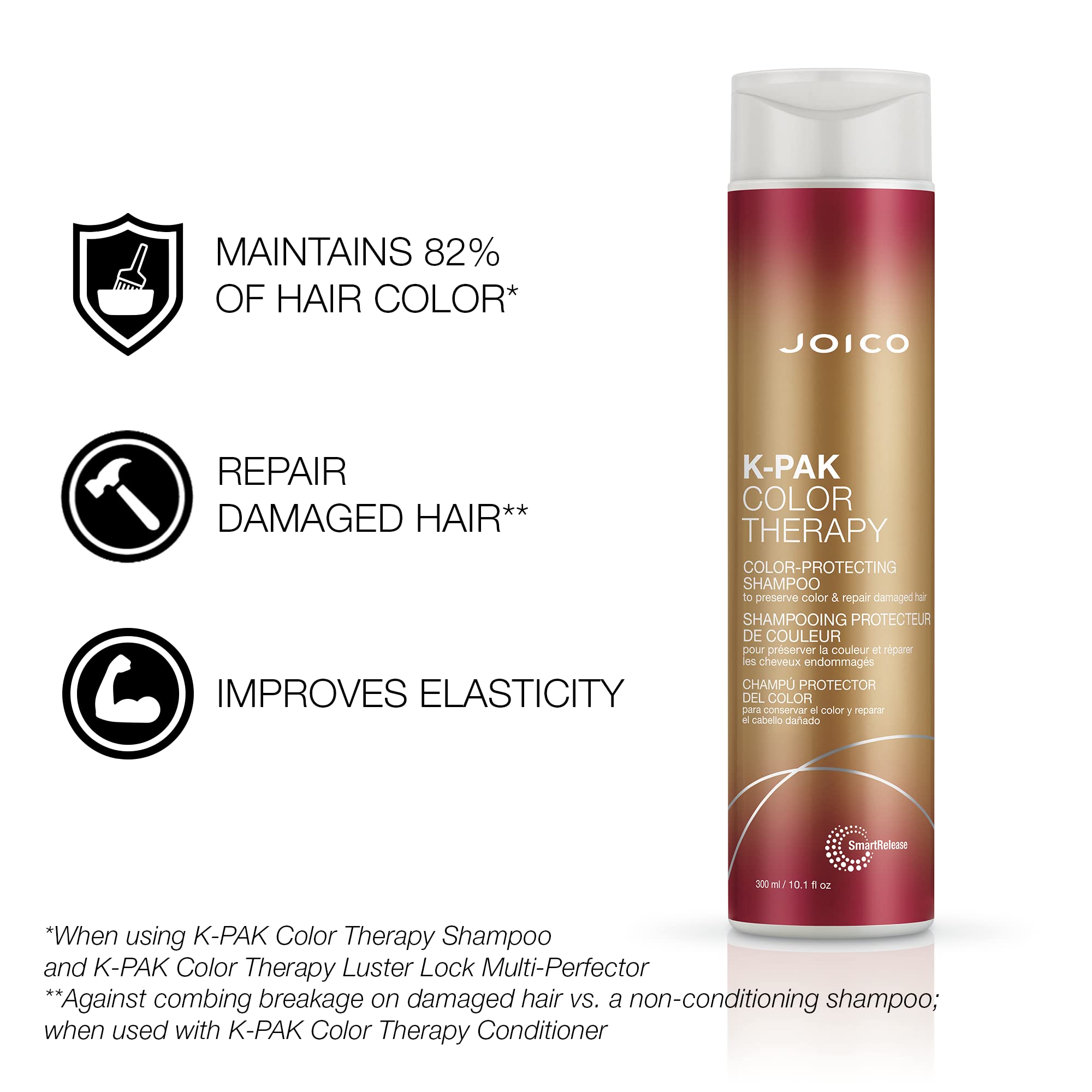 Luxurious shampoo lather from Joico Color Therapy for gentle cleansing