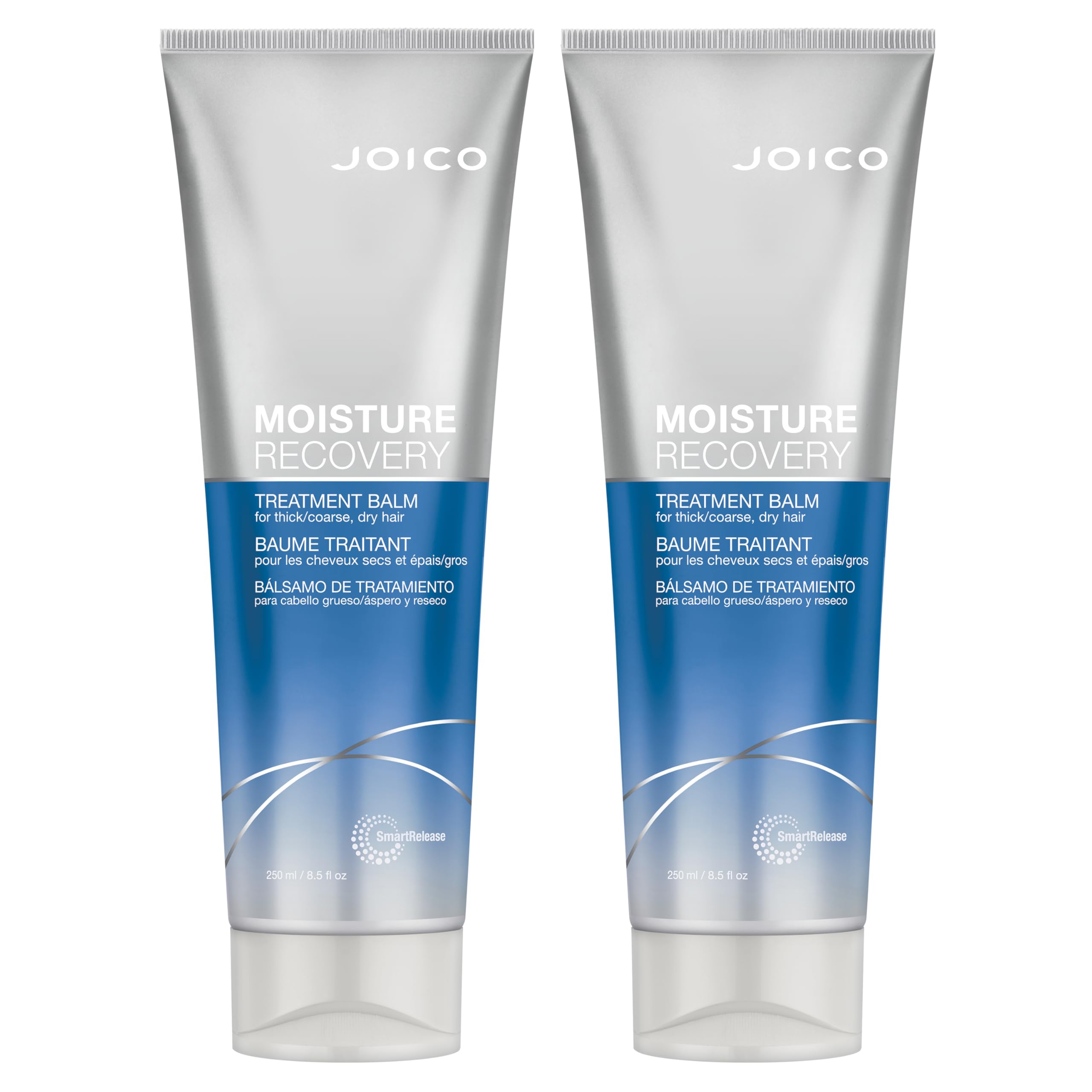 Joico Moisture Recovery Balm packaging with dual bottles for intense moisture