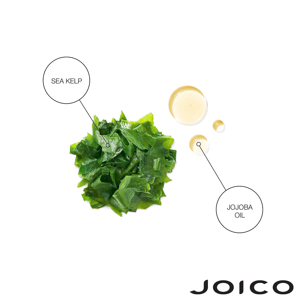 Joico Moisture Recovery bottle on sink shows generous 33.8 oz size for routines