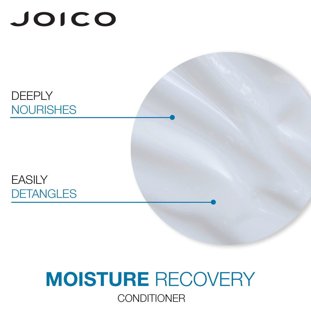 Joico Moisture Recovery packaging on shelf signaling moisture replenishment