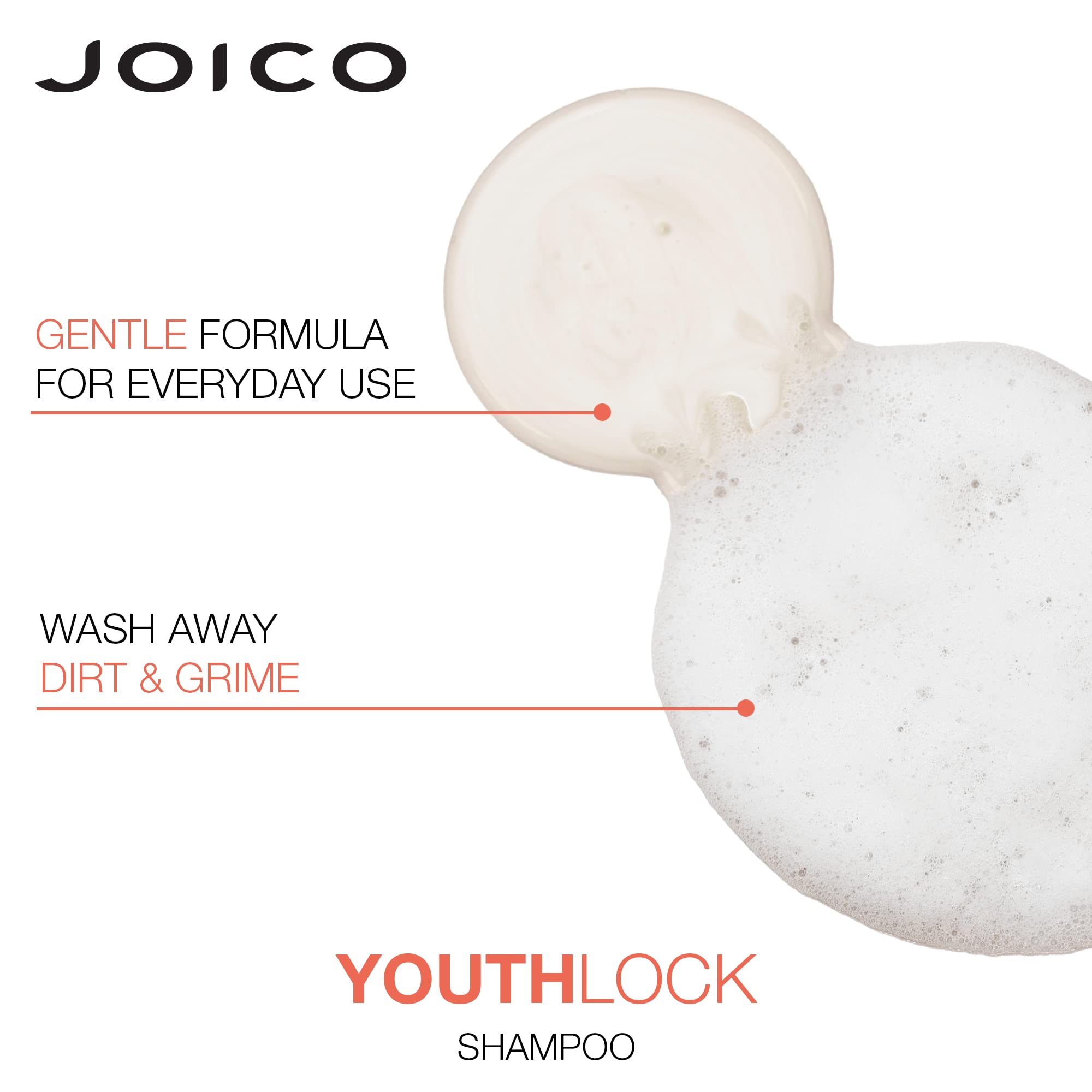 Hair after wash with YouthLock shows shine, softness, and improved manageability