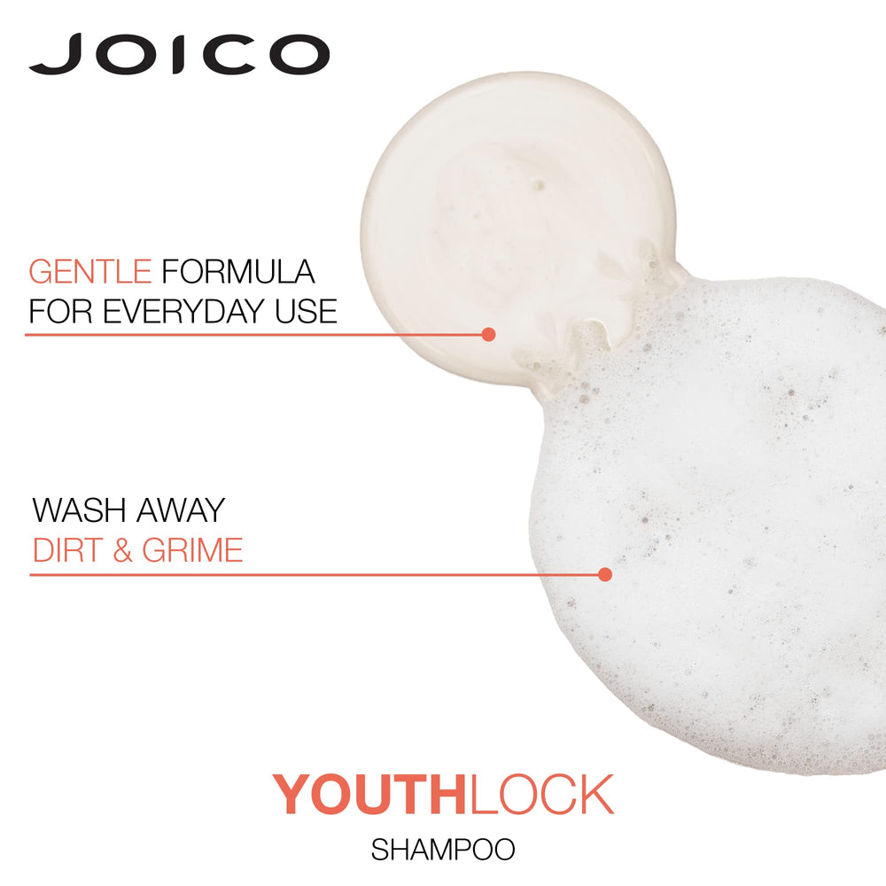 Hair after wash with YouthLock shows shine, softness, and improved manageability
