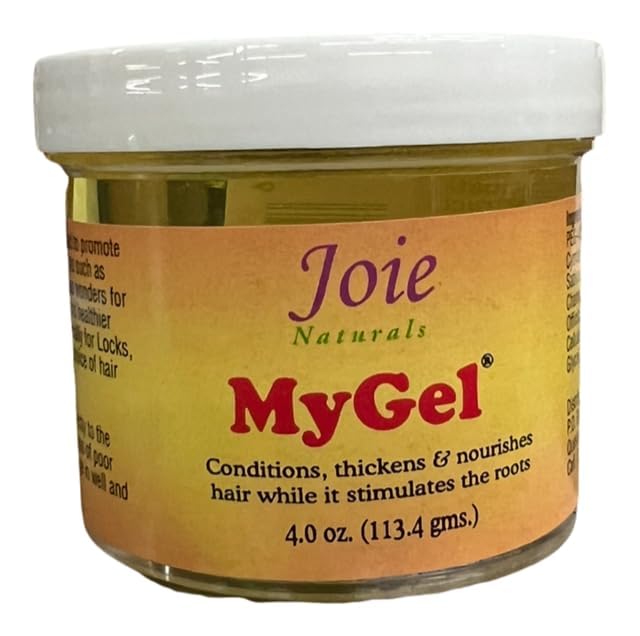 Joie Naturals MyGel edge control braiding gel in a 4oz jar for sleek styles.