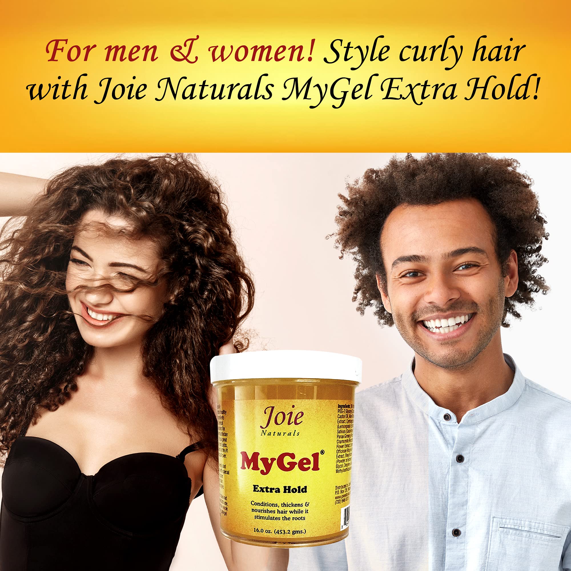 Joie Naturals MyGel Extra Hold on curly hair defines texture