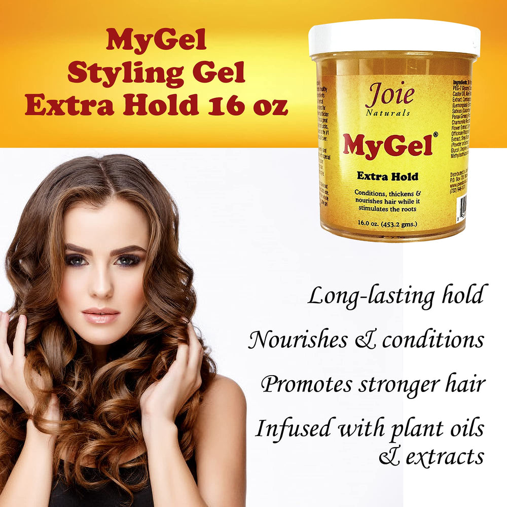 Joie Naturals MyGel Extra Hold being applied for easy styling
