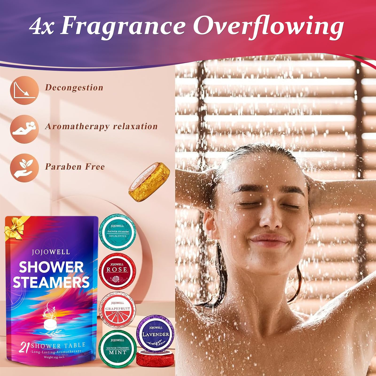 JoJowell eucalyptus steamer with refreshing, invigorating scent