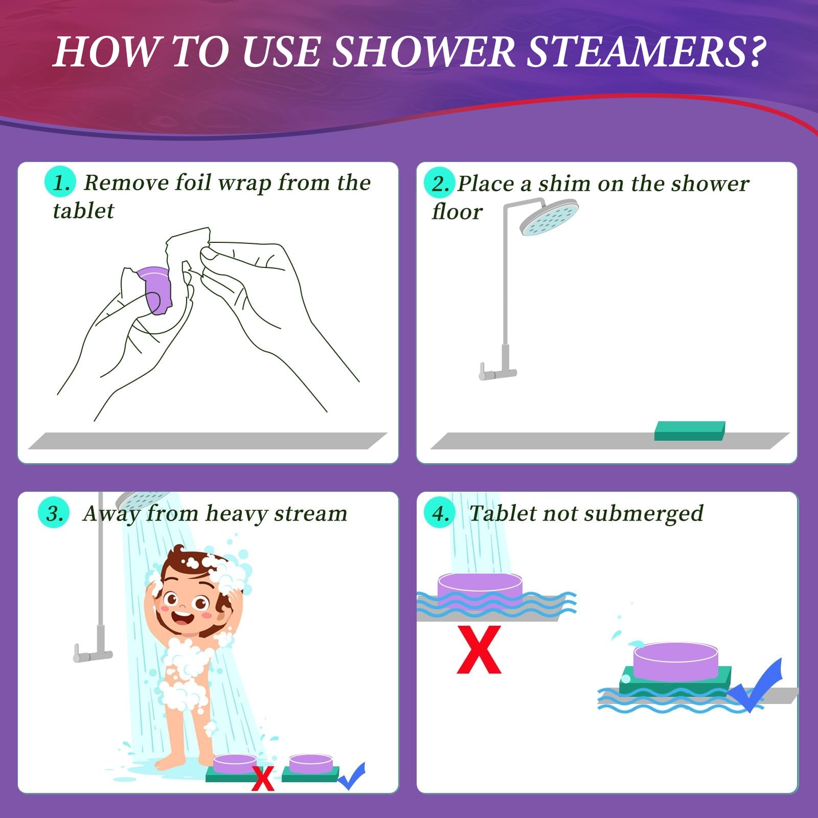 JoJowell peppermint steamer for a cooling shower moment