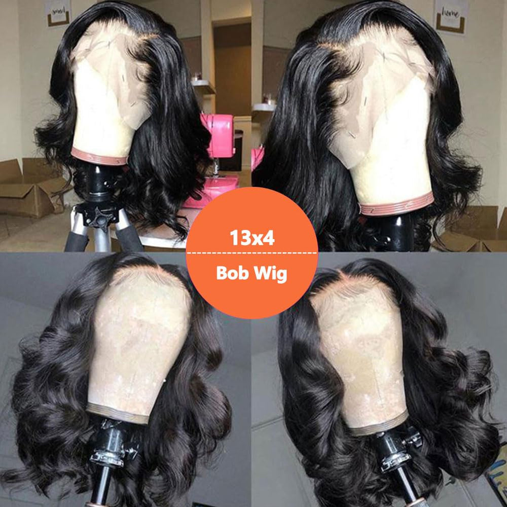Jolanly bob wig pre-plucked hairline for seamless look