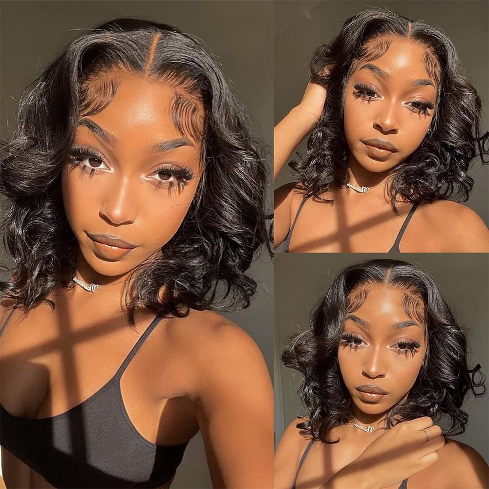 Jolanly bob wig wearing and styling setup for quick look