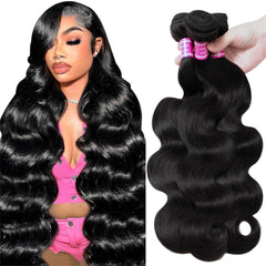 Jolanly body wave bundles 18–22 inch showing natural fullness and movement.