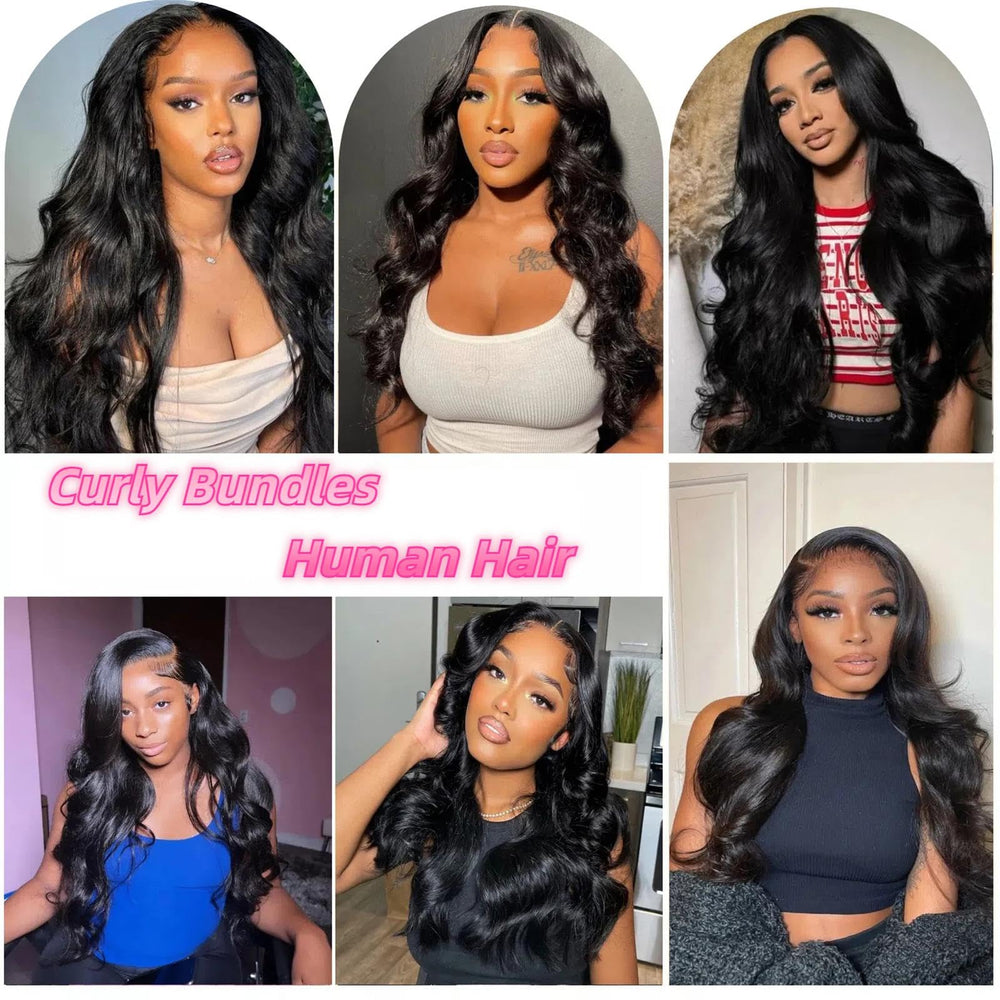 Jolanly dyed and bleached-ready bundles showcasing color versatility.