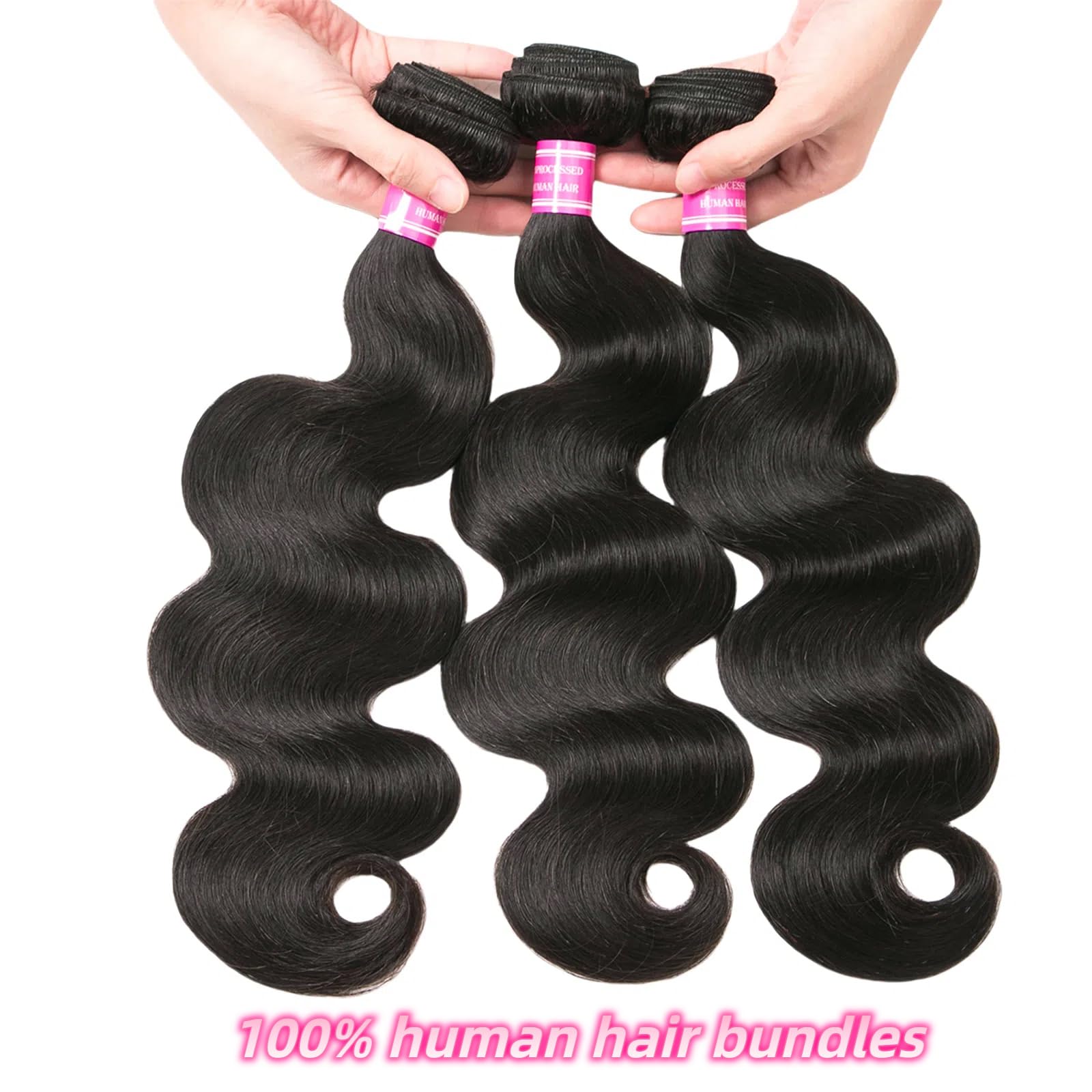 Jolanly raw Remy bundle close-up highlighting aligned cuticles.