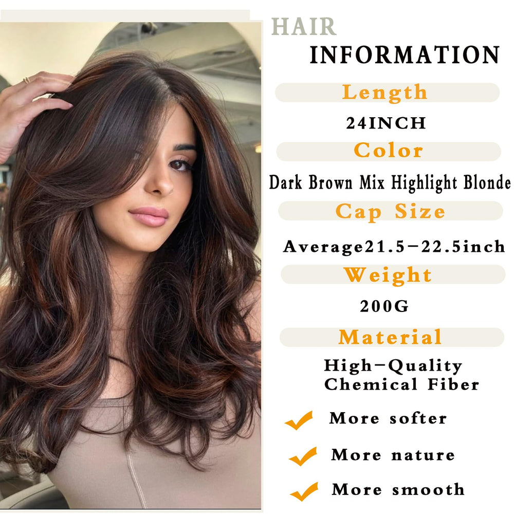 Jolelyne curtain bangs wig ombre, side view, flattering volume.