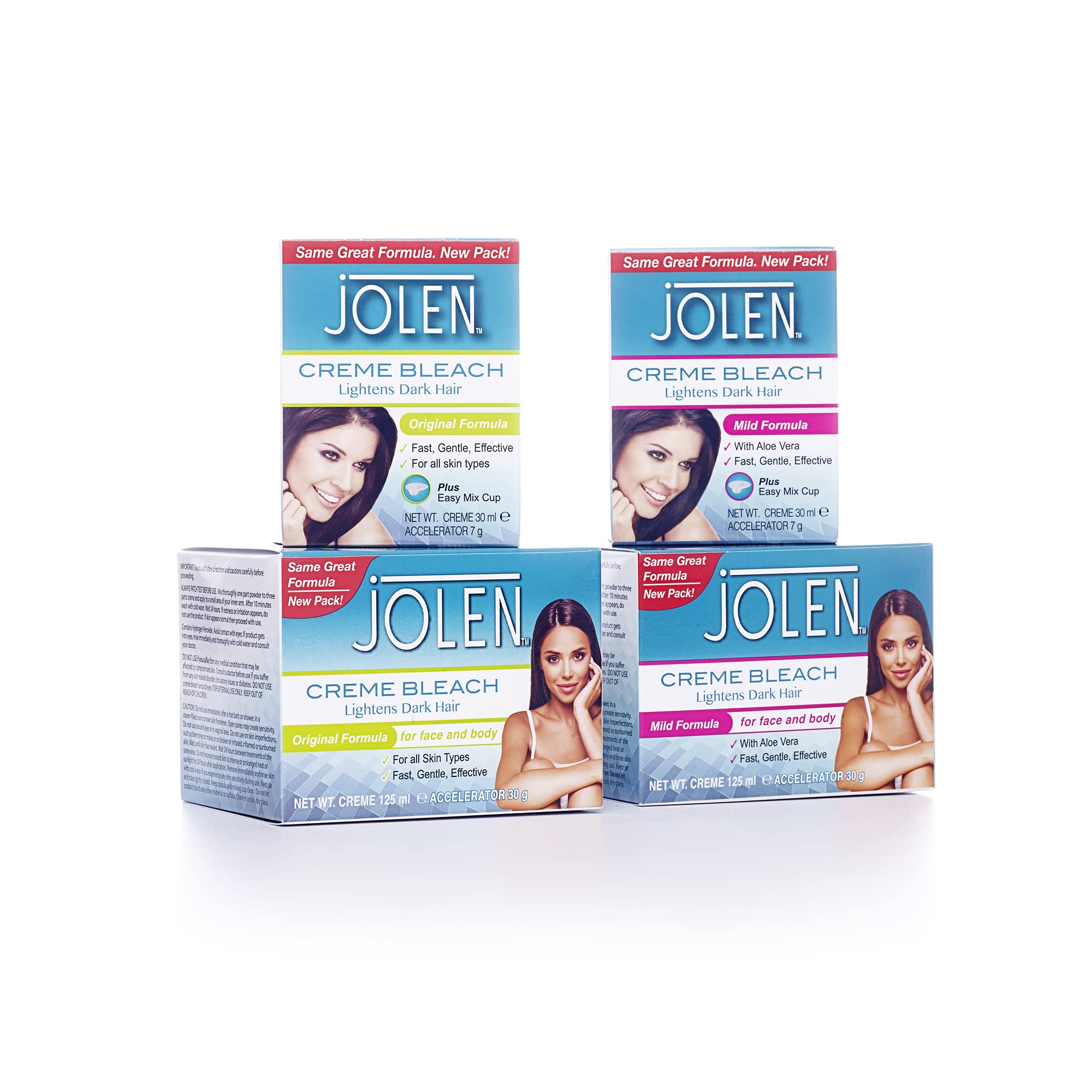 Jolen Creme Bleach Pot texture close-up shows creamy, easy‑spread formula.