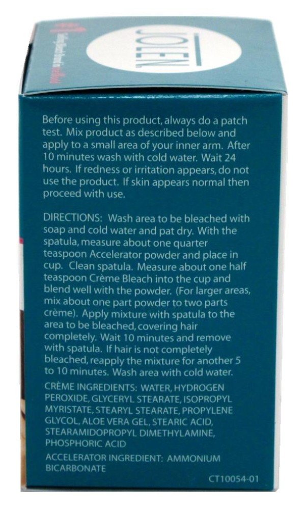 Jolen Creme Bleach Sensitive Aloe packaging showing six tubes.