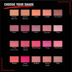Jolie Blush buildable color swatch to sculpt and define cheek contours