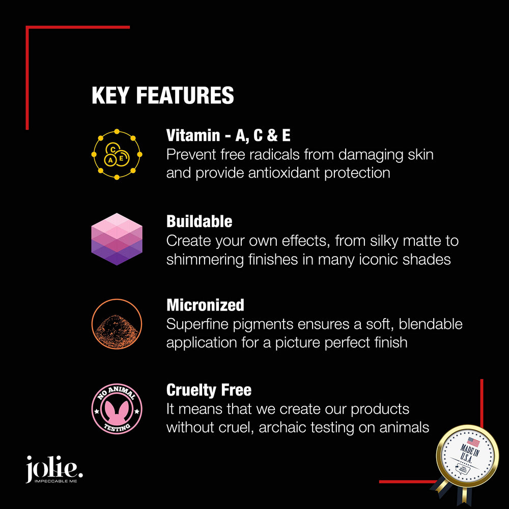 Jolie Blush hypoallergenic texture suitable for sensitive skin and daily wear