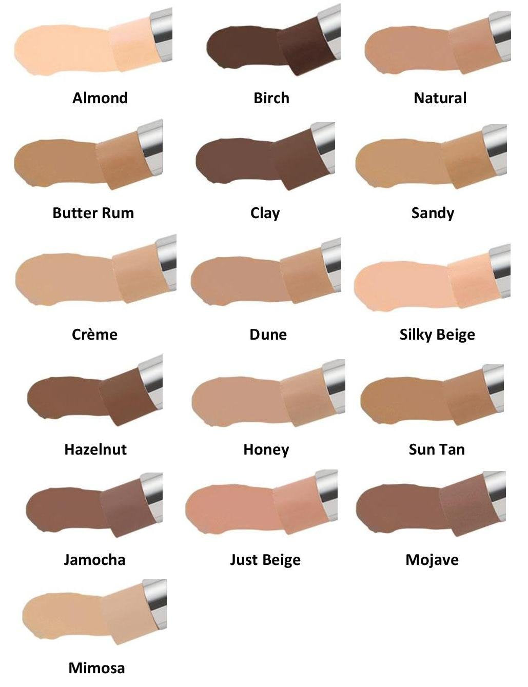 JOLIE Full Coverage Creme Foundation Stix Mimosa in use for velvety finish.