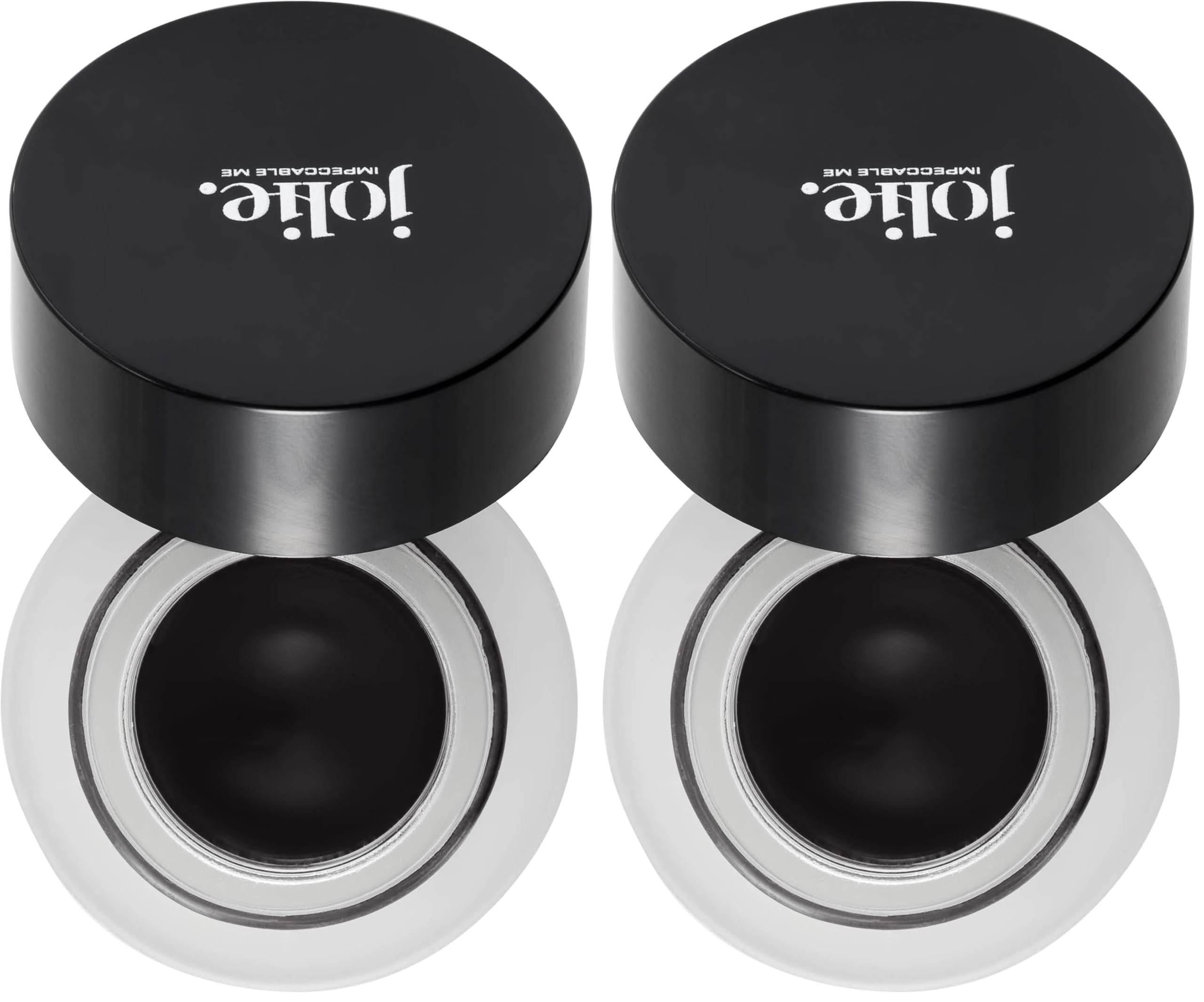 Jolie Long-Wear Luxe Creme Gel Eyeliner Pot Onyx Black close-up shows creamy texture for easy lining.