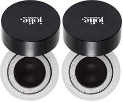 Jolie Long-Wear Luxe Creme Gel Eyeliner Pot Onyx Black close-up shows creamy texture for easy lining.