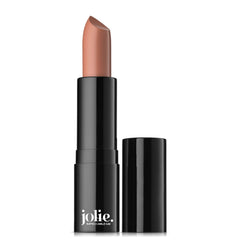 Jolie Luxury Matte Lipstick Burlesque swatch showing rich color and hydration.