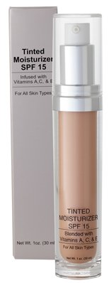 Jolie Sheer Hydrating Tinted Moisturizer SPF 15 oil-free bottle front showcases light, breathable coverage.