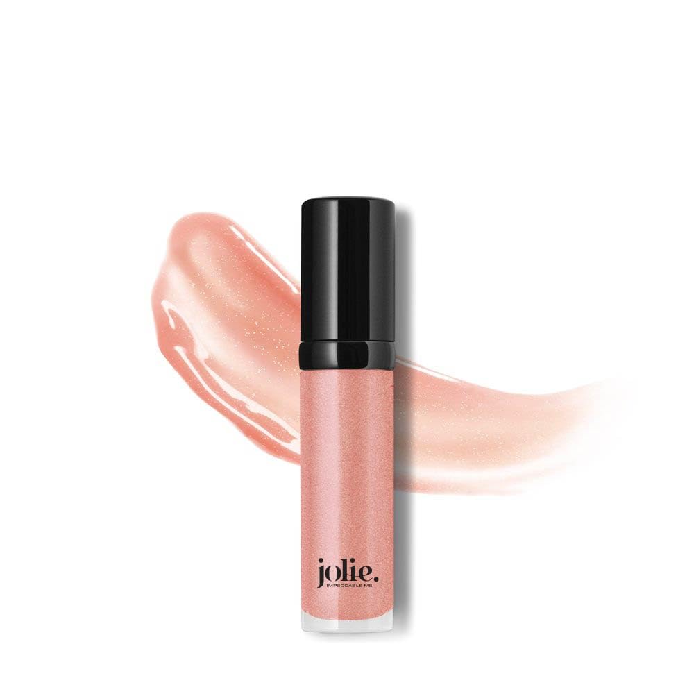 Jolie Super Hydrating Luxury Lip Gloss with angled paddle applicator for precise, even application.