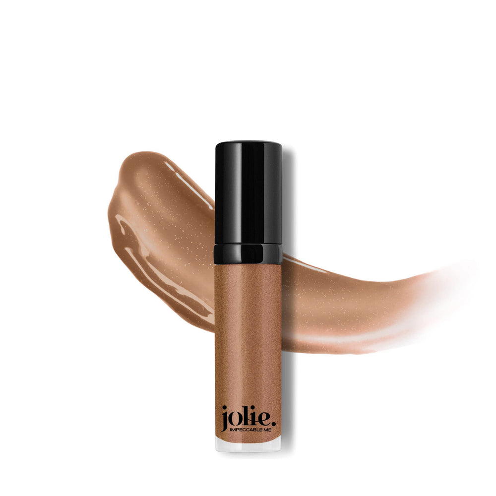 JOLIE Super Hydrating Lip Gloss in Cacao for vibrant shine and long-lasting moisture