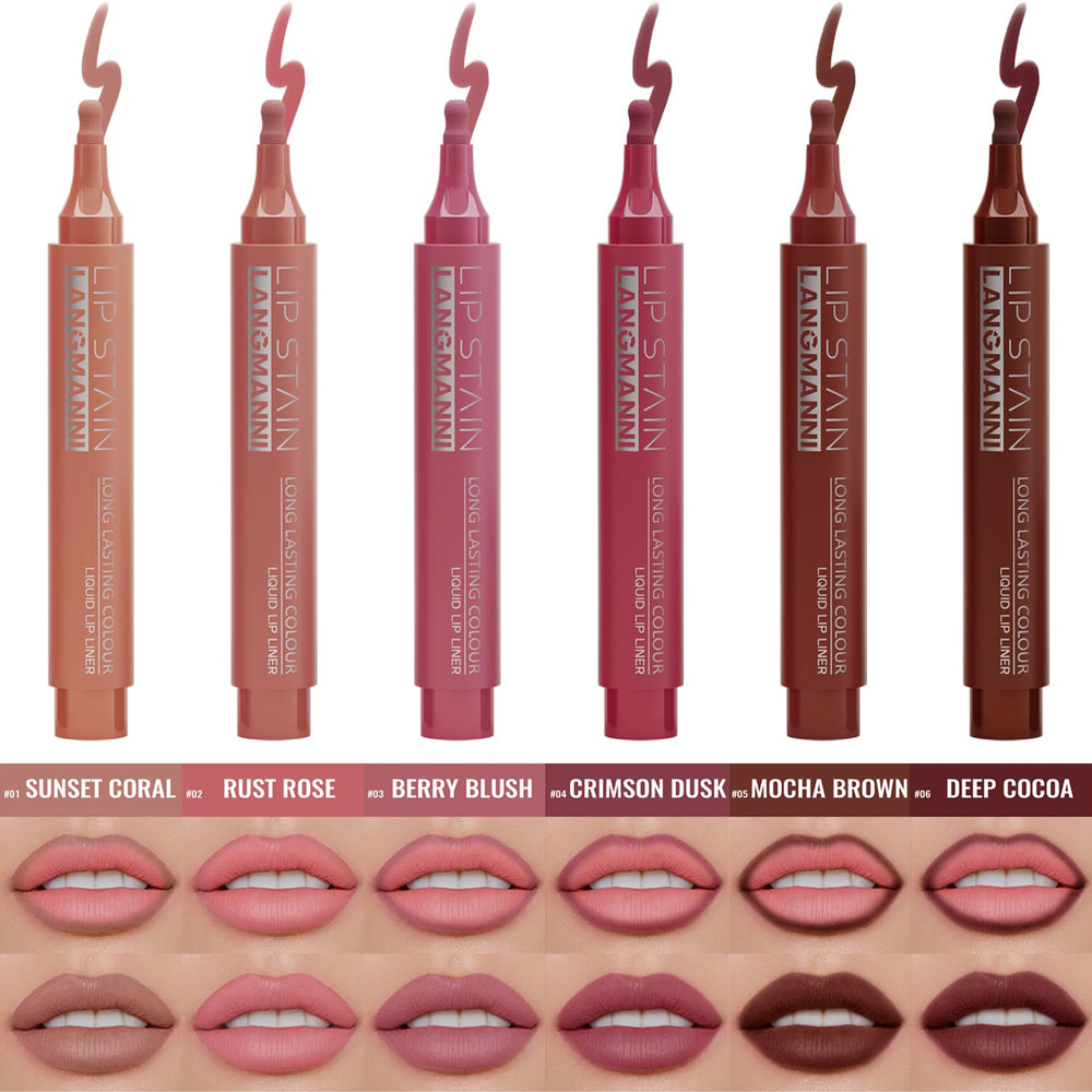 Jolilab 2-in-1 lip liner and stain design in action