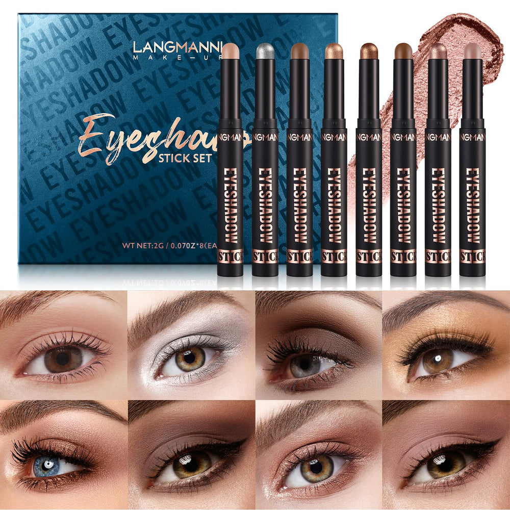 Jolilab Eyeshadow Stick Set swatches show matte finish and rich pigment.
