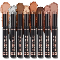 Jolilab Eyeshadow Stick Set with 8 matte colors for crease-resistant looks.