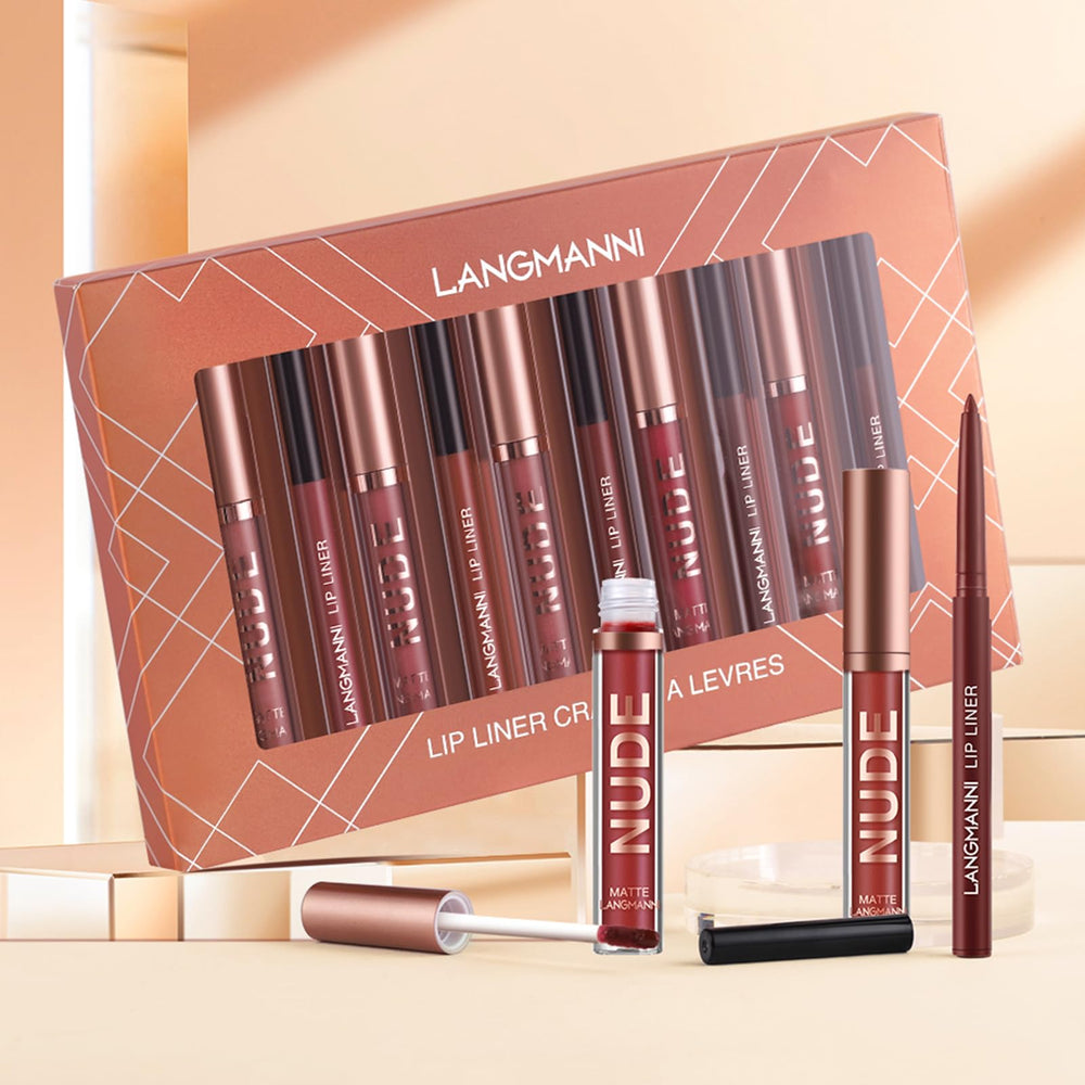 Liner-outline and lipstick application step illustration showing crisp edges.