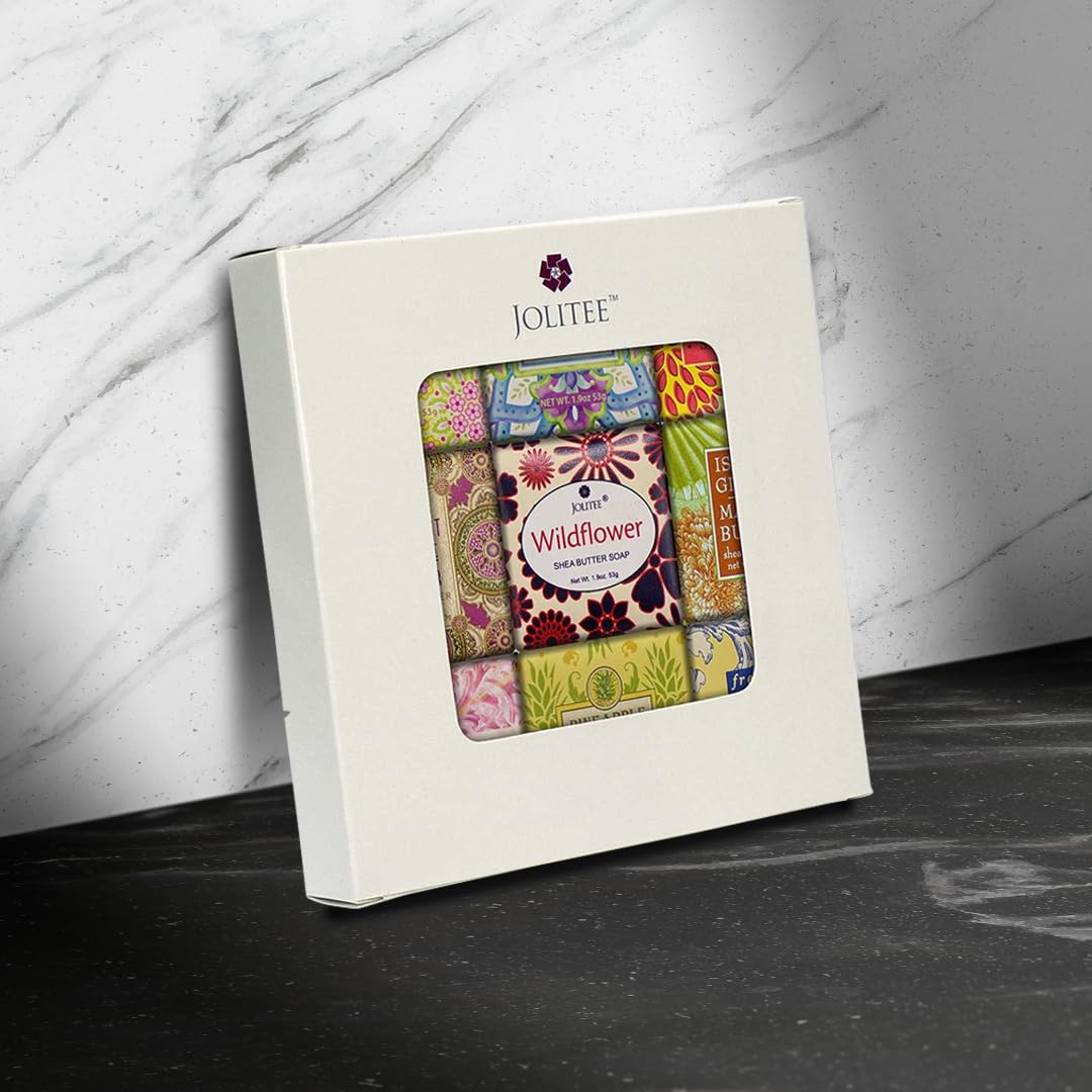 Jolitee Gift set Floral Favorites White Box close-up emphasizing luxury skincare ritual.