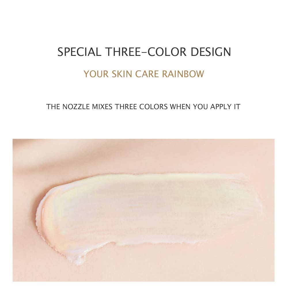 JOMTAM Contour three-color spiral design enables easy blending and even coverage.