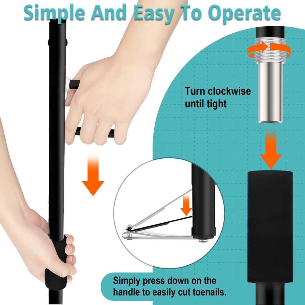 Lightweight aluminum handle offers durability with comfortable grip