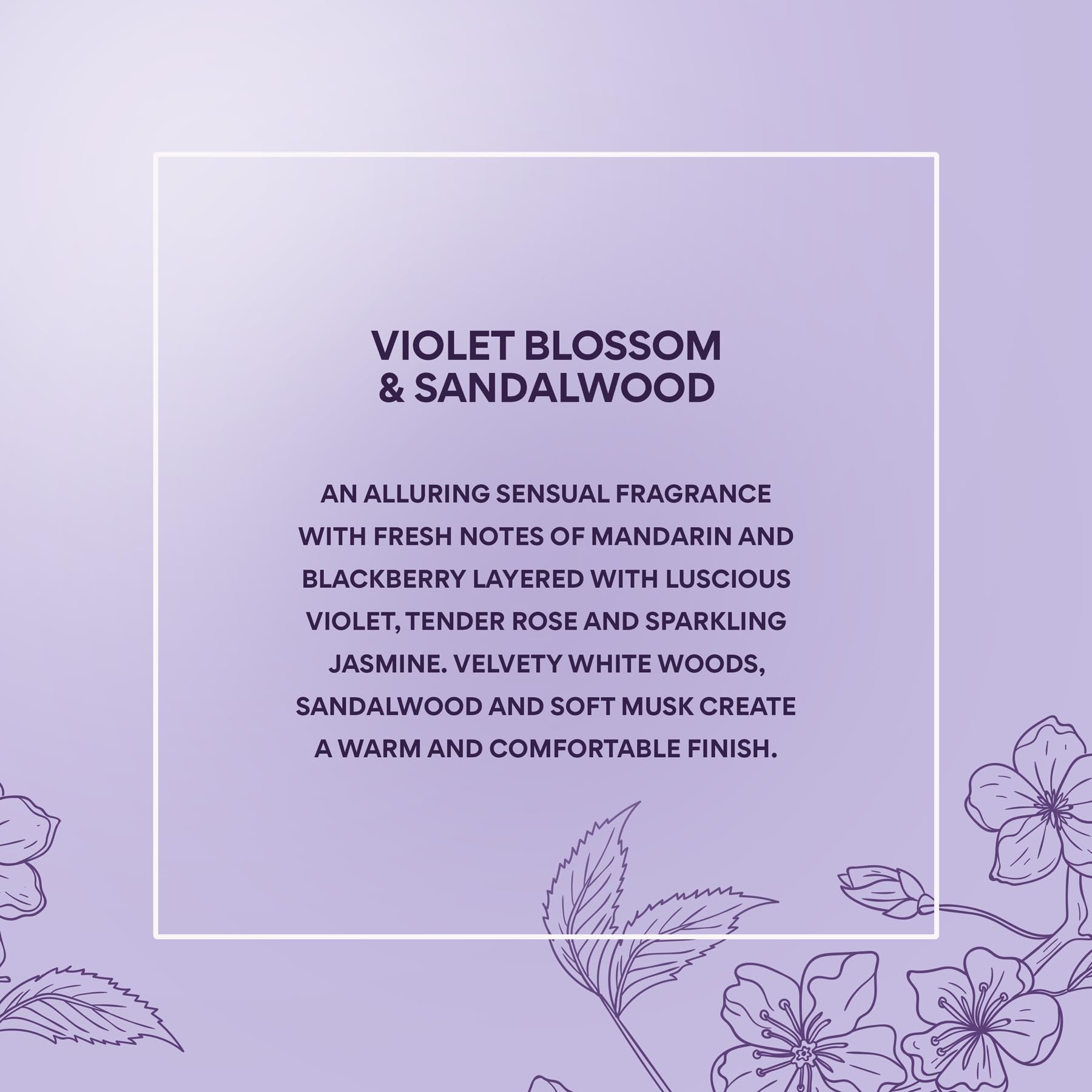 On a vanity, Jones New York Violet Blossom & Sandalwood suggests confident everyday wear.