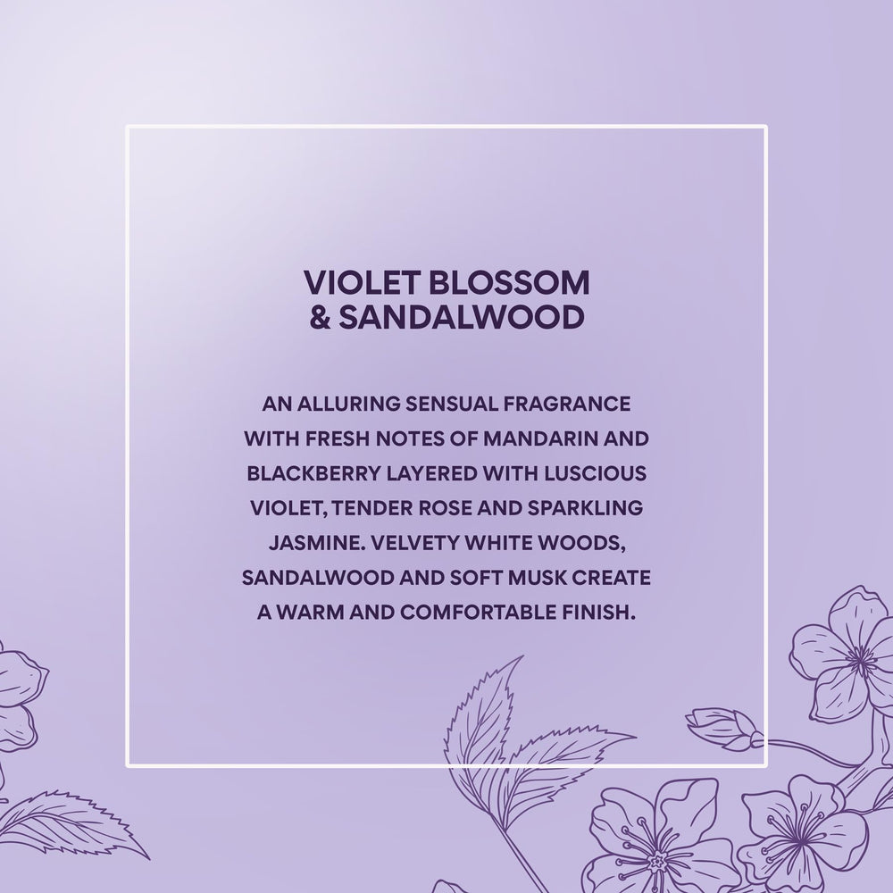 On a vanity, Jones New York Violet Blossom & Sandalwood suggests confident everyday wear.