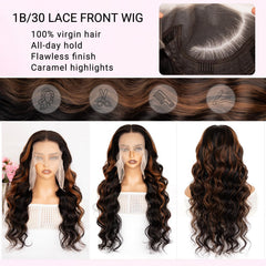 JonLiarge Body wave texture wig for smooth movement.