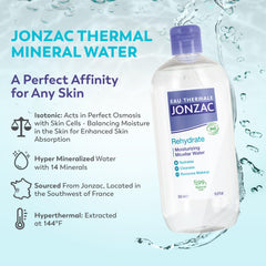 CosmeBio EcoCert certification label on JONZAC product packaging