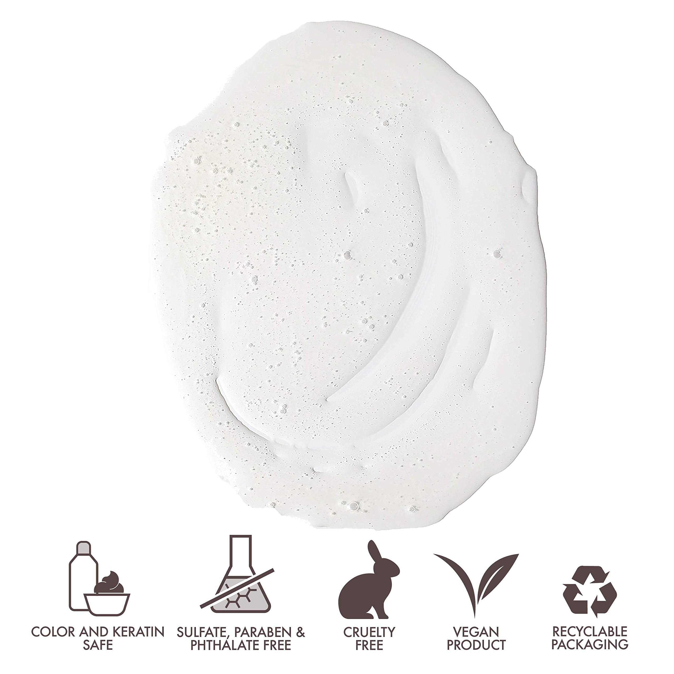 Joon Saffron Rose Shampoo natural ingredients close-up featuring nourishing oils.