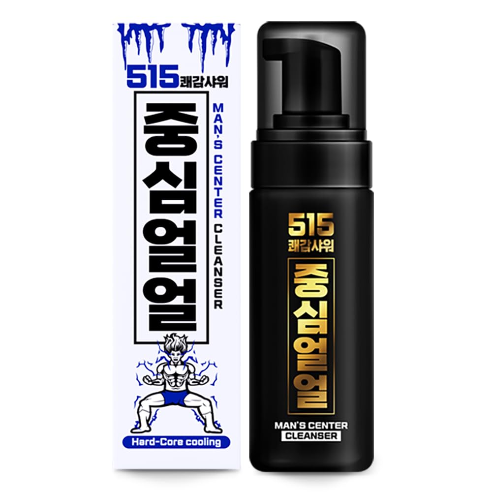 Joongsim Ulul 515 men's cleanser bottle with cooling menthol for refreshing skin.