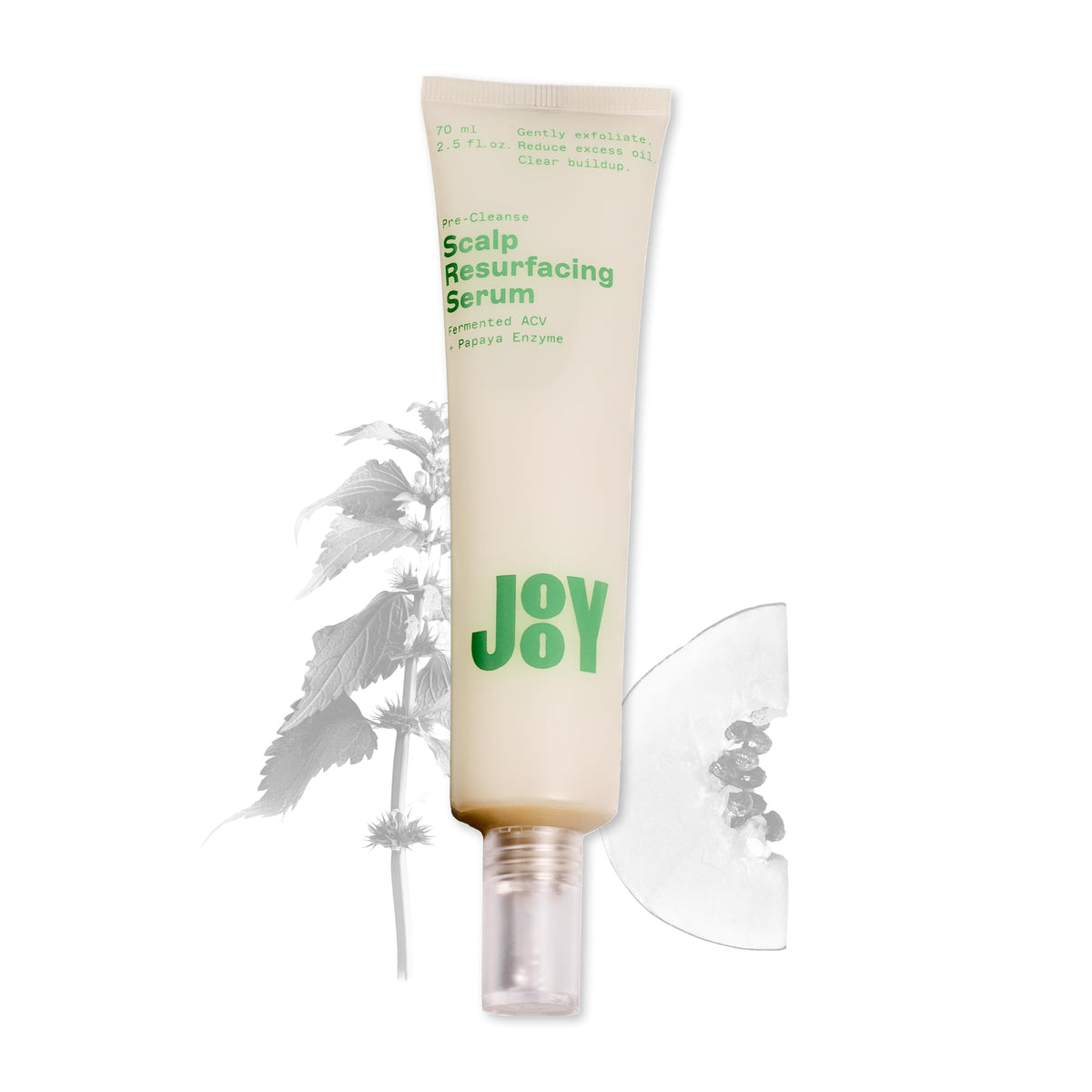 Jooy Scalp Resurfacing Serum bottle front view for exfoliation benefits