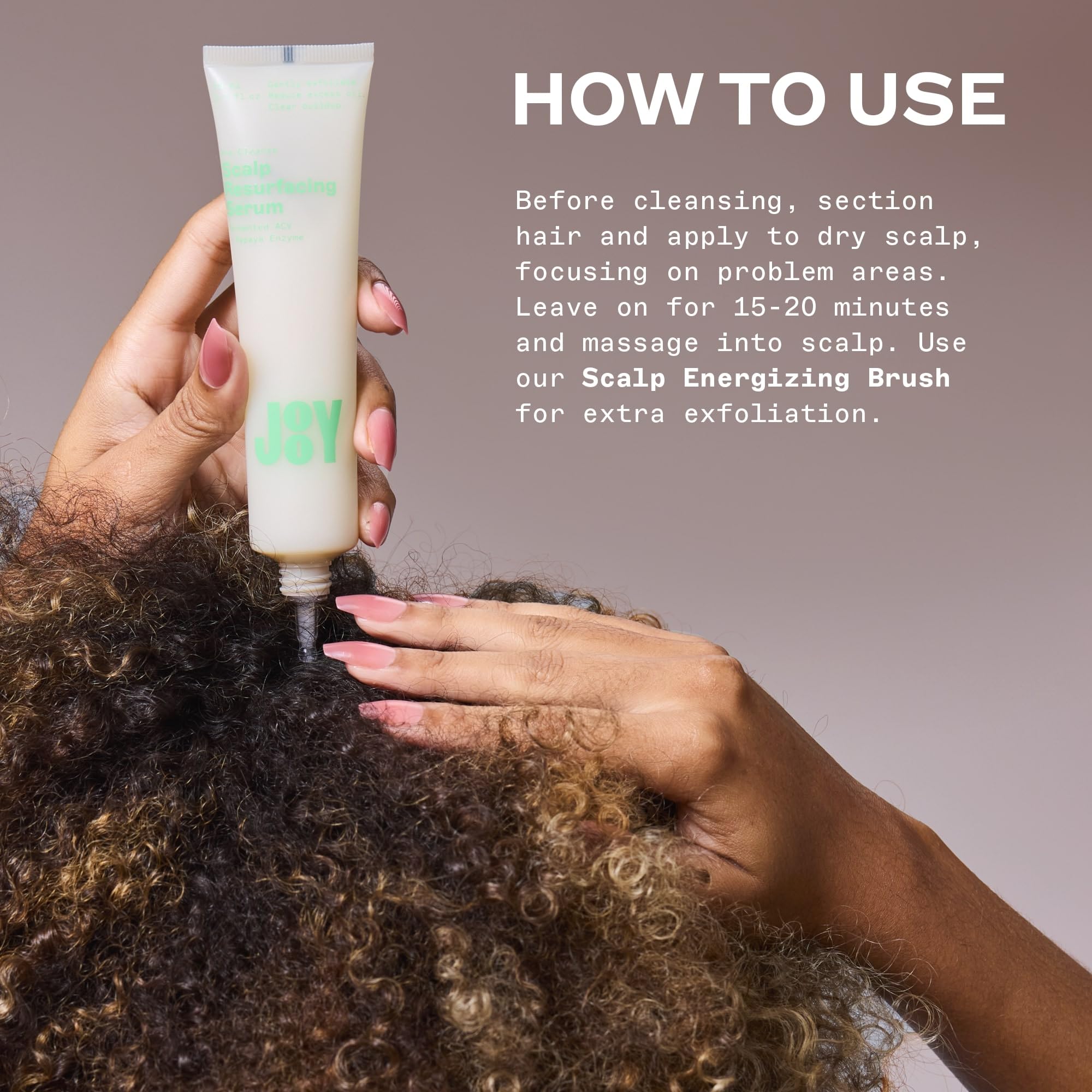 Jooy serum texture on skin demonstrates lightweight, non-greasy feel